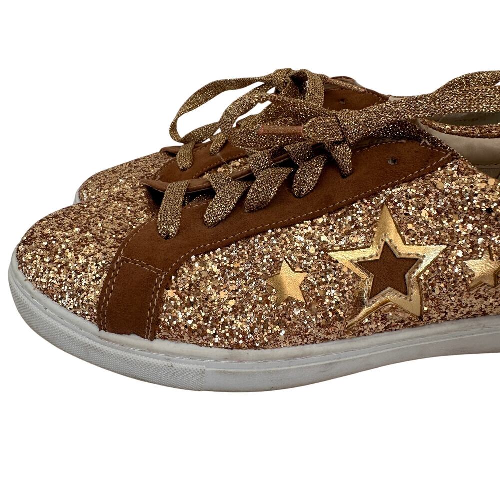 Circus by Sam Edelman Gold Glitter Sneaker Shoes // 8.5 - Picture 2 of 9
